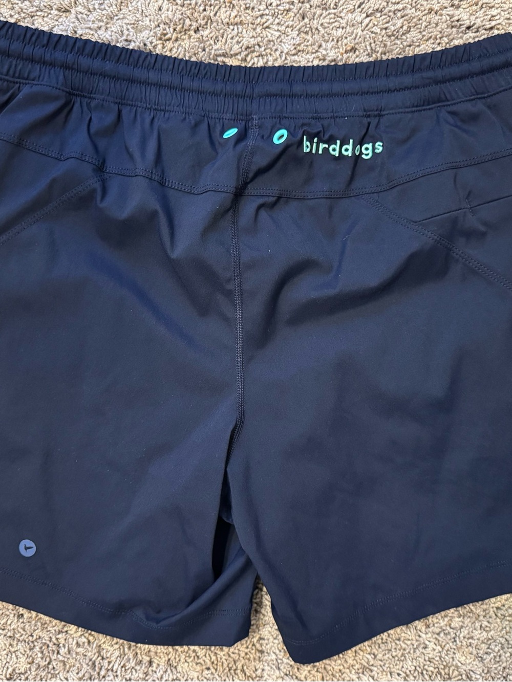 Birddogs Navy Athletic Shorts with Teal Accents